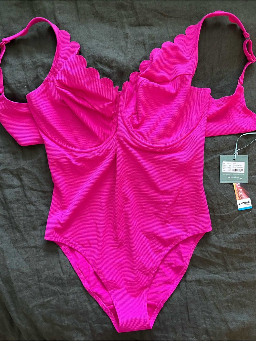 Panache Rita Plunge Swimsuit in Magenta